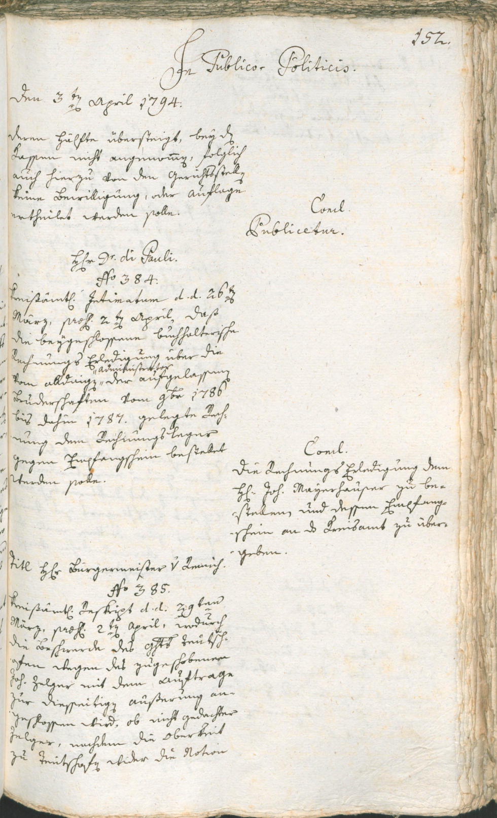 Civic Archives of Bozen-Bolzano - BOhisto Ratsprotokoll 1794 