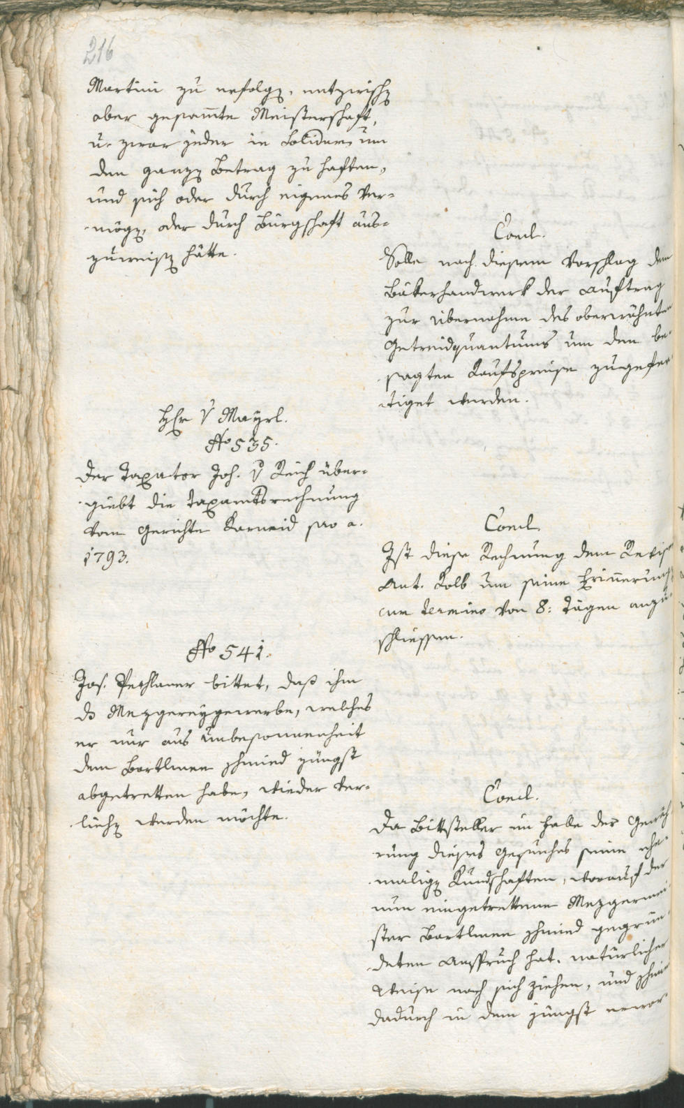 Civic Archives of Bozen-Bolzano - BOhisto Ratsprotokoll 1794 