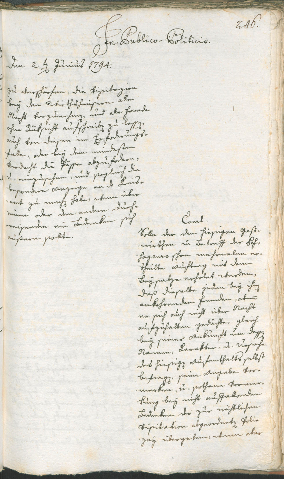 Civic Archives of Bozen-Bolzano - BOhisto Ratsprotokoll 1794 