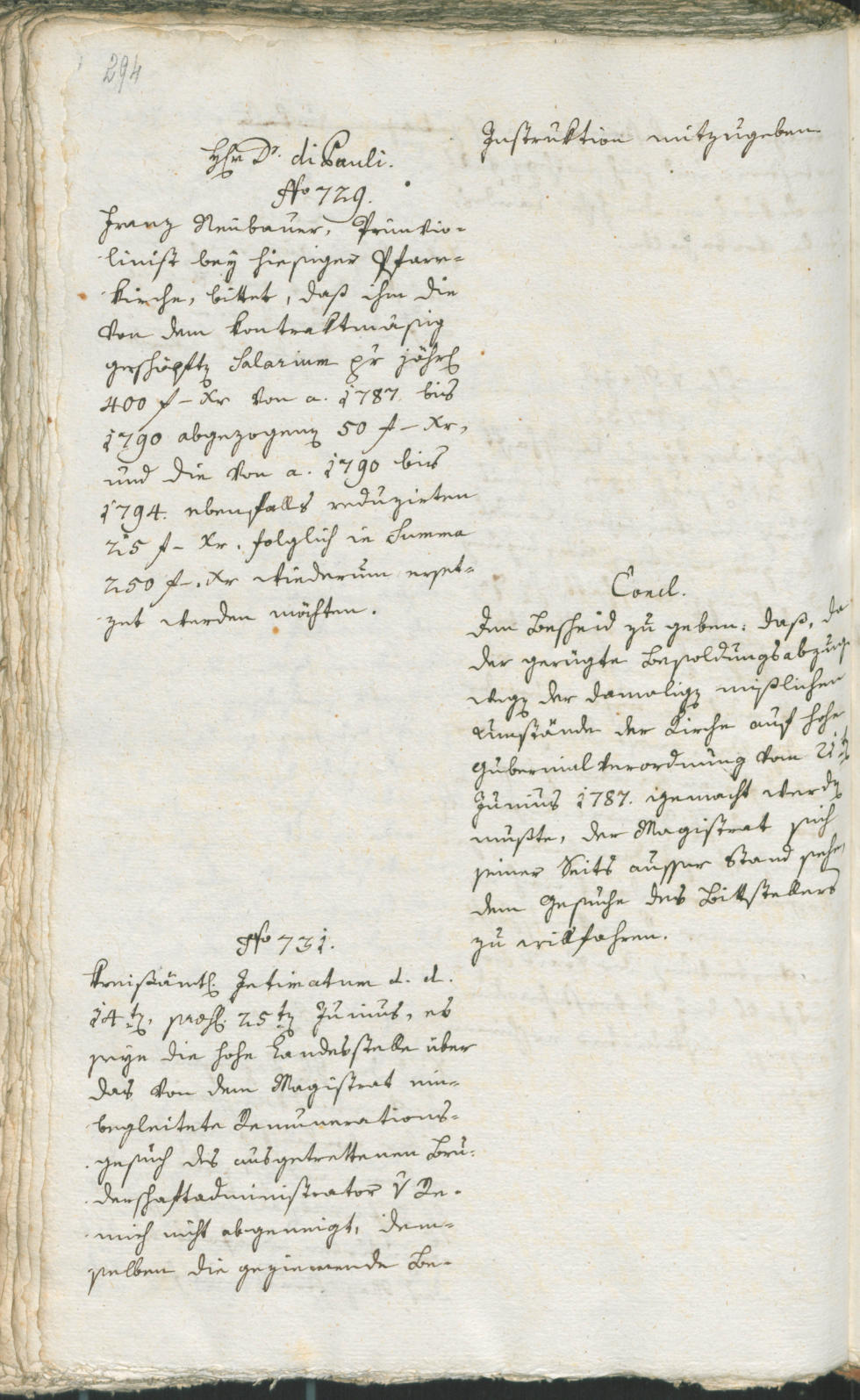 Civic Archives of Bozen-Bolzano - BOhisto Ratsprotokoll 1794 