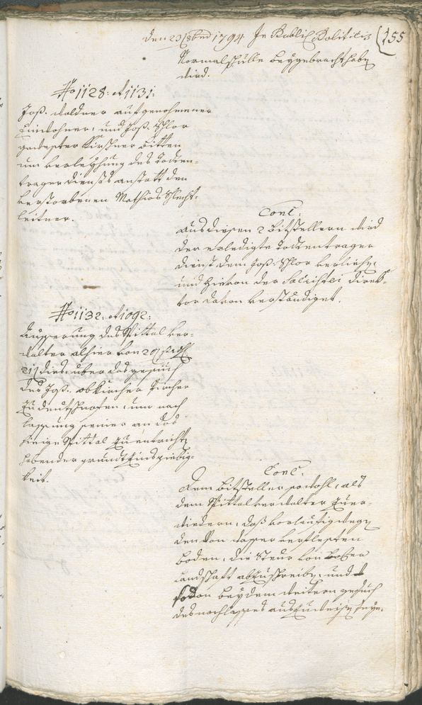 Civic Archives of Bozen-Bolzano - BOhisto Ratsprotokoll 1794 