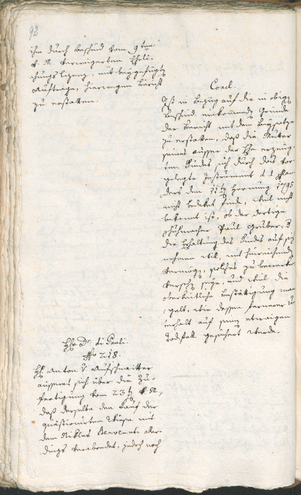 Civic Archives of Bozen-Bolzano - BOhisto Ratsprotokoll 1795 