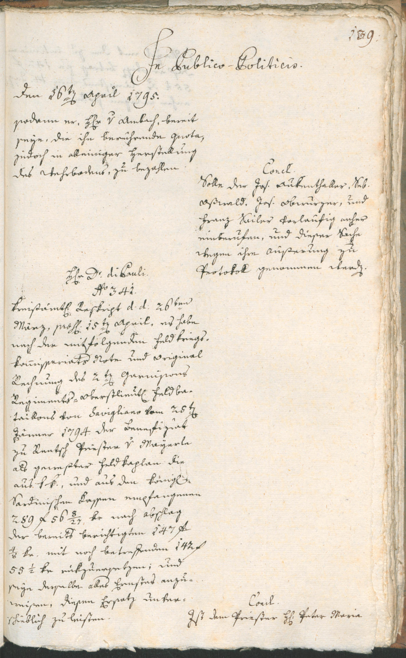 Civic Archives of Bozen-Bolzano - BOhisto Ratsprotokoll 1795 
