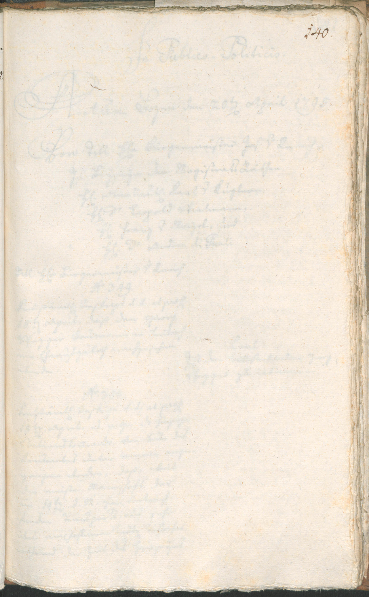 Stadtarchiv Bozen - BOhisto Ratsprotokoll 1795 