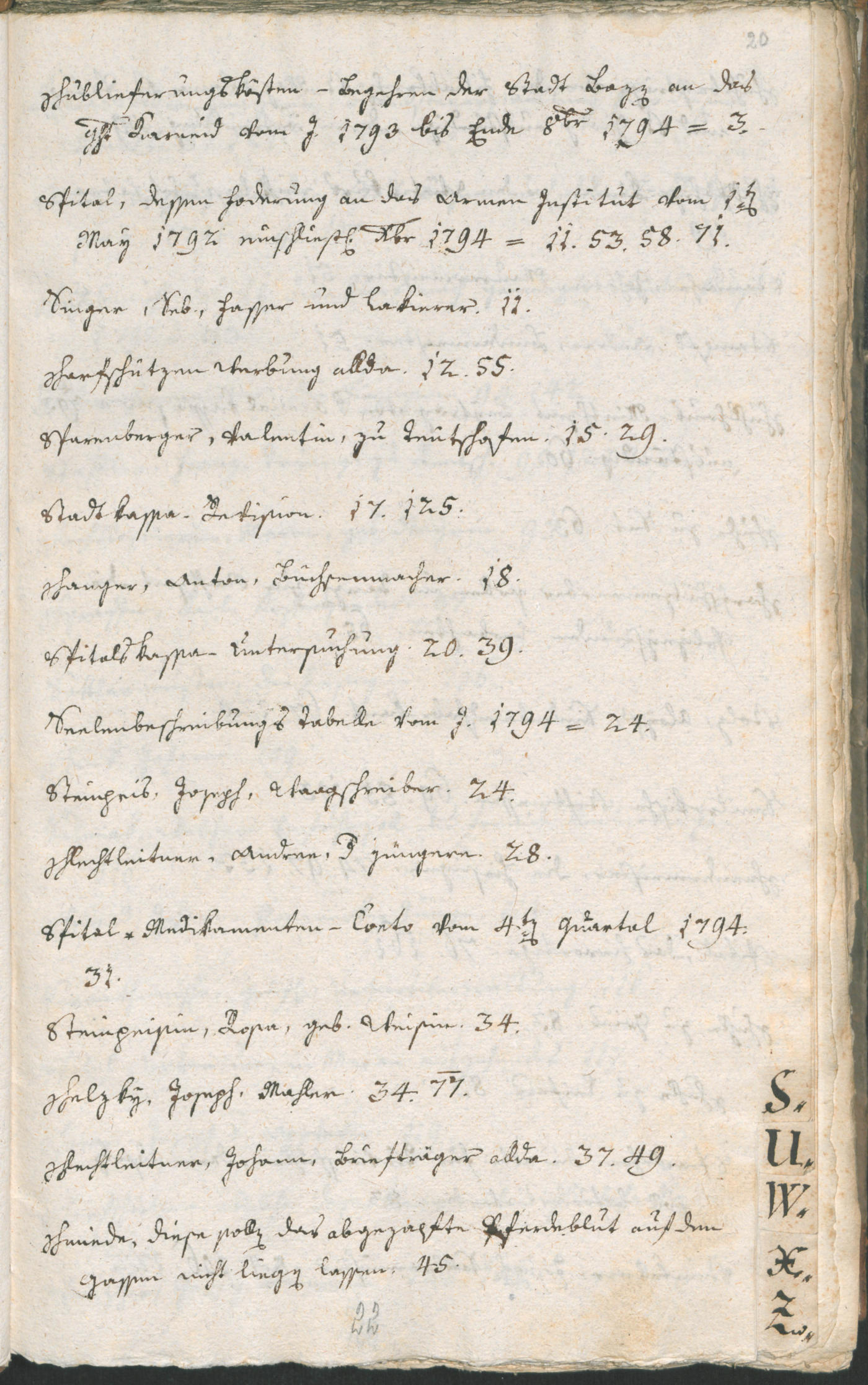 Stadtarchiv Bozen - BOhisto Ratsprotokoll 1795 