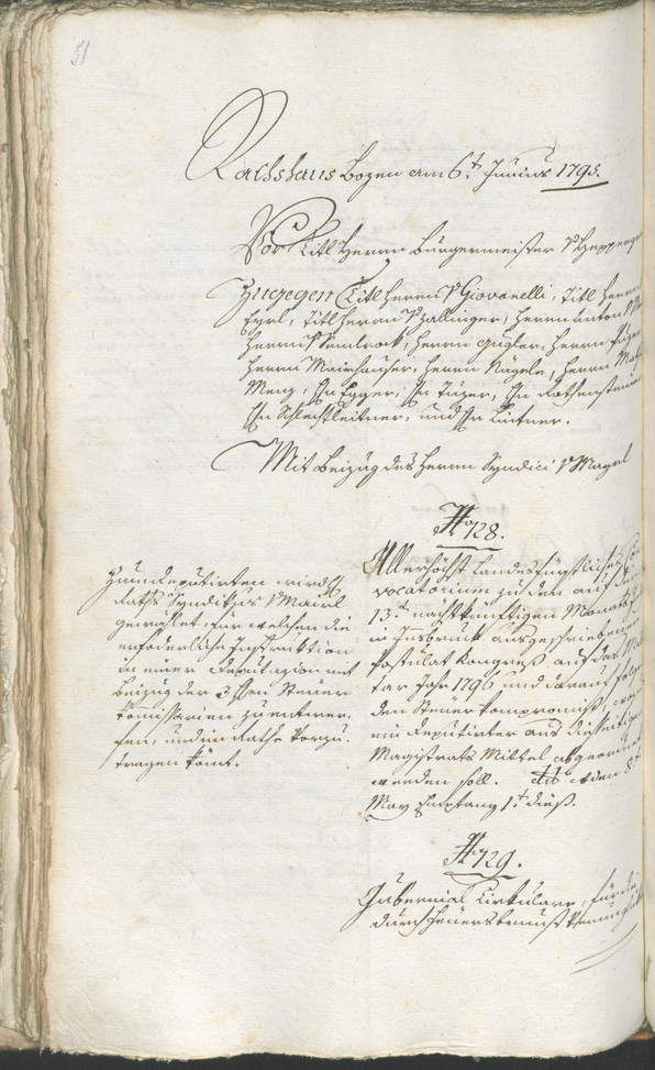 Archivio Storico della Città di Bolzano - BOhisto protocollo consiliare 1794/96 