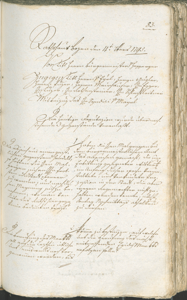 Civic Archives of Bozen-Bolzano - BOhisto Ratsprotokoll 1794/96 