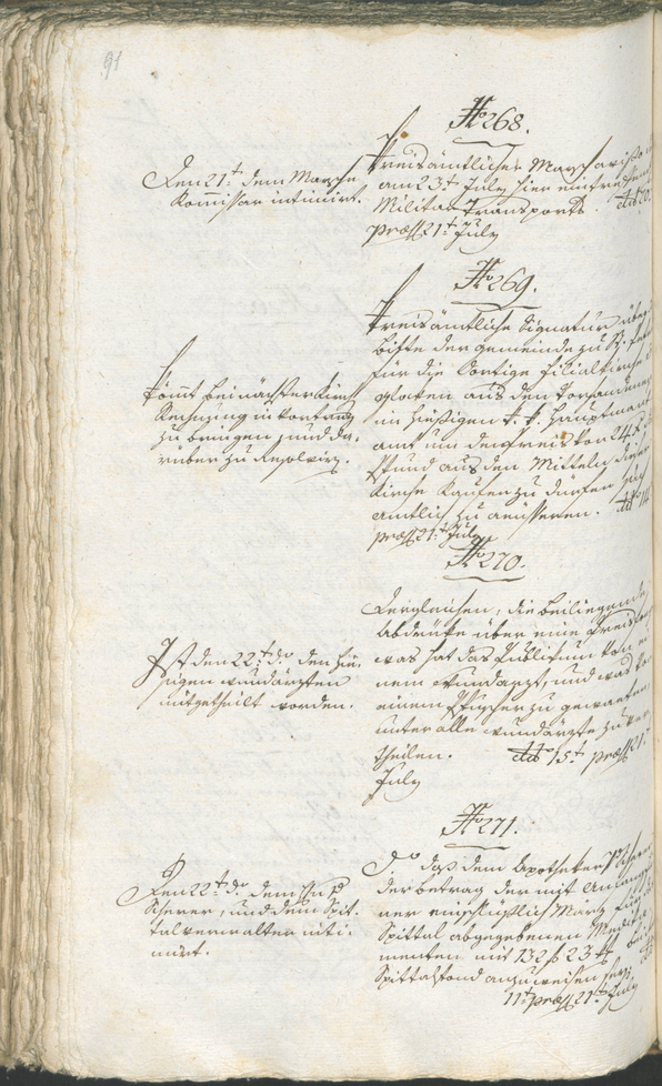 Stadtarchiv Bozen - BOhisto Ratsprotokoll 1794/96 