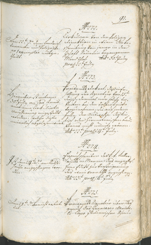 Archivio Storico della Città di Bolzano - BOhisto protocollo consiliare 1794/96 