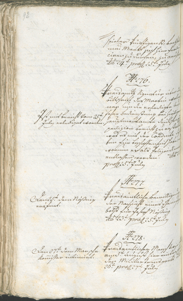 Stadtarchiv Bozen - BOhisto Ratsprotokoll 1794/96 