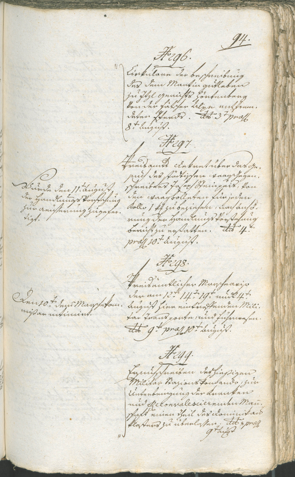 Civic Archives of Bozen-Bolzano - BOhisto Ratsprotokoll 1794/96 