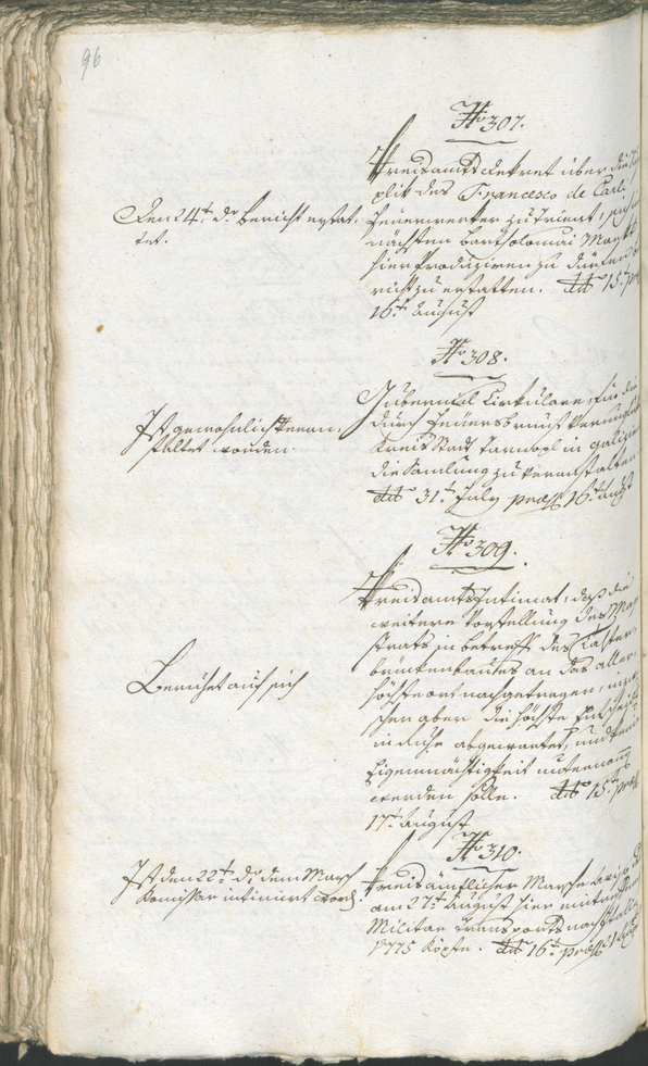 Stadtarchiv Bozen - BOhisto Ratsprotokoll 1794/96 