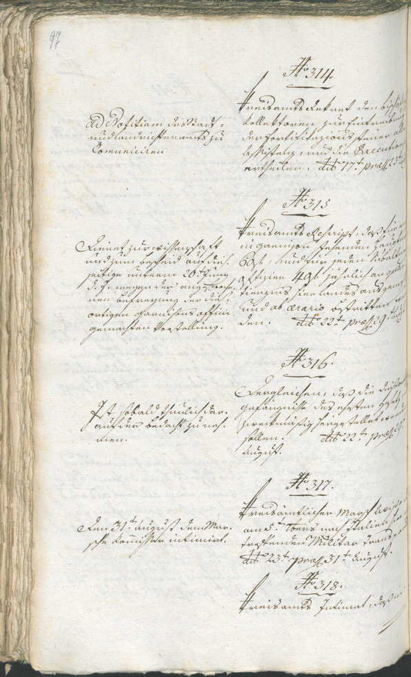 Stadtarchiv Bozen - BOhisto Ratsprotokoll 1794/96 