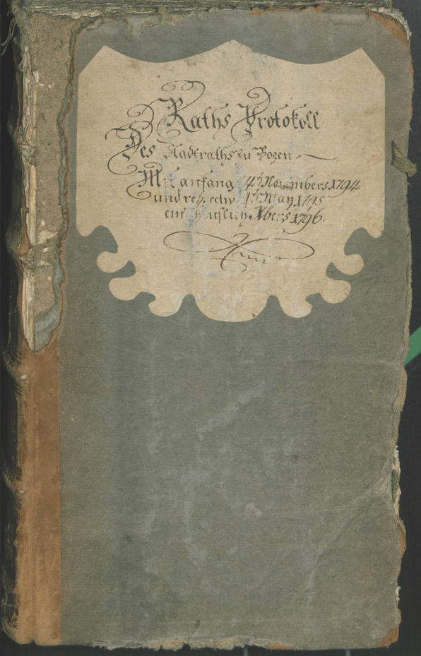 Civic Archives of Bozen-Bolzano - BOhisto Ratsprotokoll 1794/96 