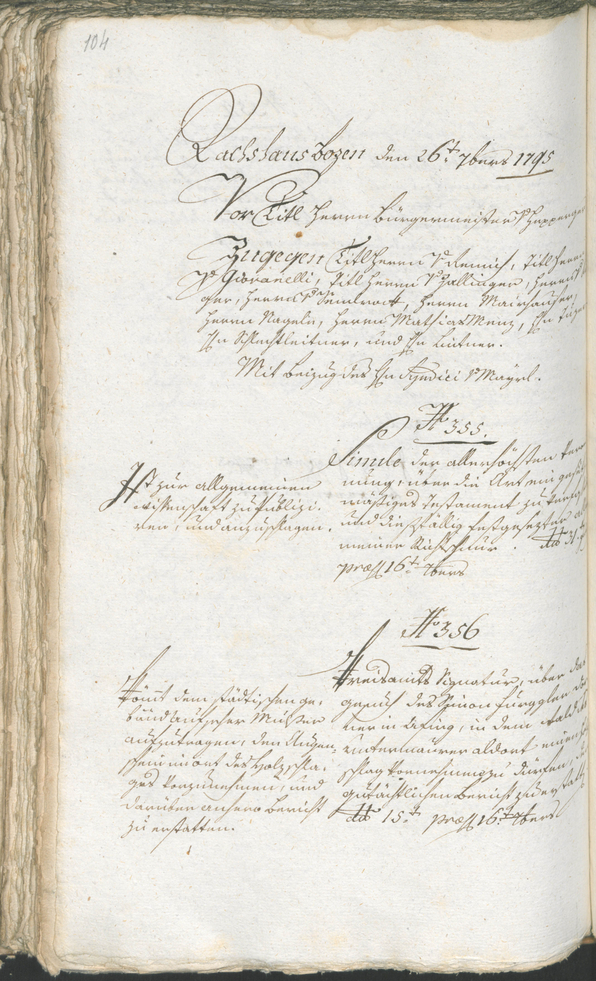 Archivio Storico della Città di Bolzano - BOhisto protocollo consiliare 1794/96 