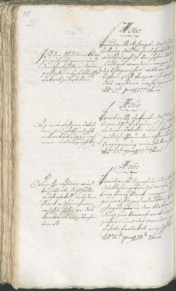 Stadtarchiv Bozen - BOhisto Ratsprotokoll 1794/96 