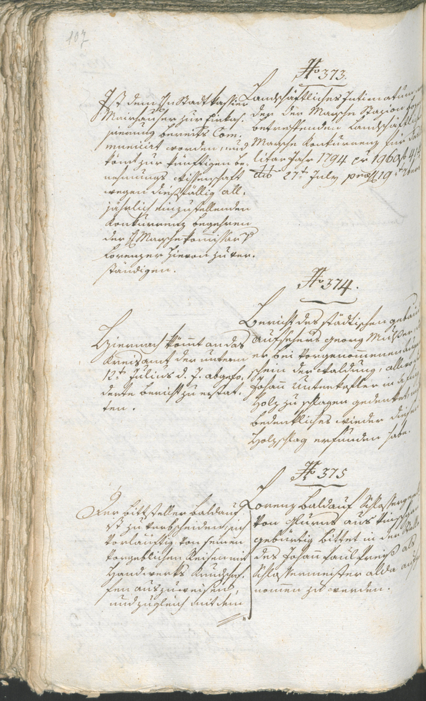 Archivio Storico della Città di Bolzano - BOhisto protocollo consiliare 1794/96 