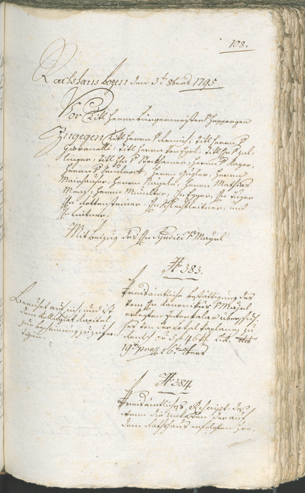 Civic Archives of Bozen-Bolzano - BOhisto Ratsprotokoll 1794/96 