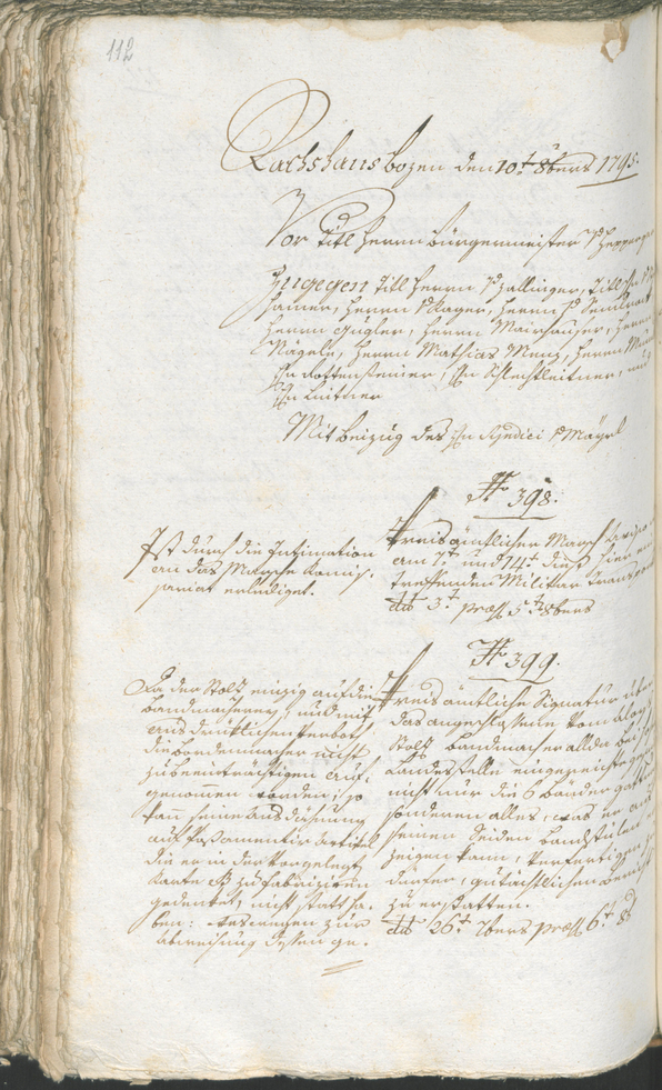 Archivio Storico della Città di Bolzano - BOhisto protocollo consiliare 1794/96 