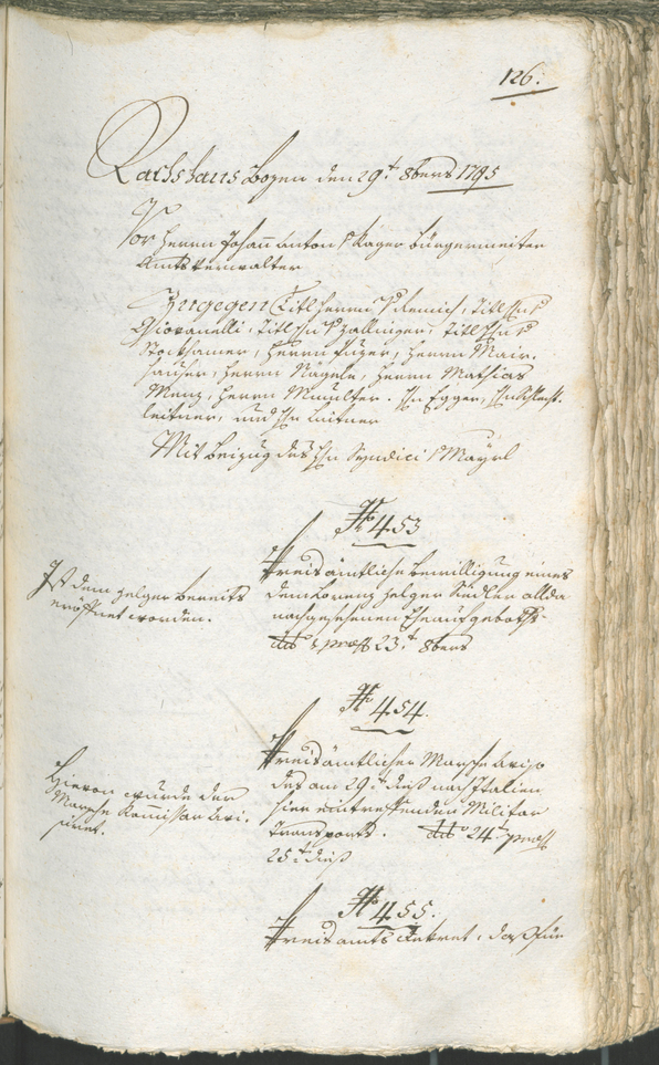 Civic Archives of Bozen-Bolzano - BOhisto Ratsprotokoll 1794/96 