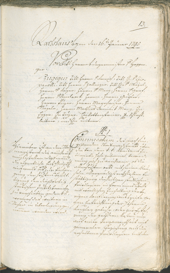 Civic Archives of Bozen-Bolzano - BOhisto Ratsprotokoll 1794/96 