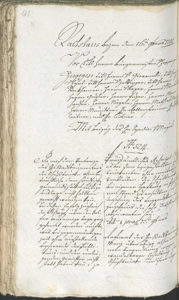 Archivio Storico della Città di Bolzano - BOhisto protocollo consiliare 1794/96 