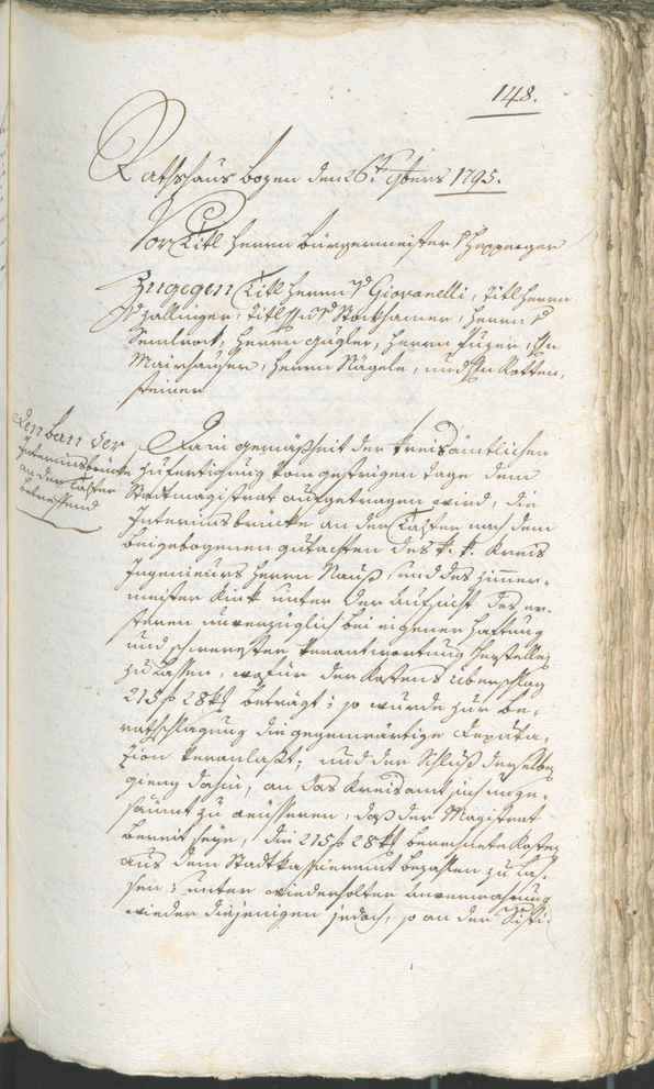 Archivio Storico della Città di Bolzano - BOhisto protocollo consiliare 1794/96 