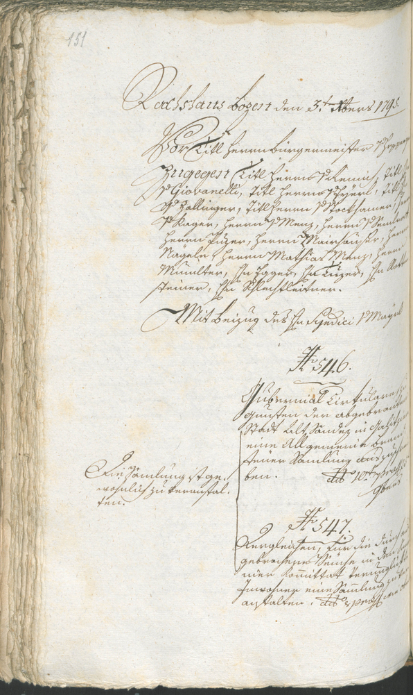 Civic Archives of Bozen-Bolzano - BOhisto Ratsprotokoll 1794/96 