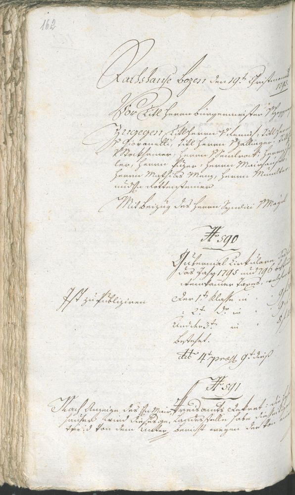 Archivio Storico della Città di Bolzano - BOhisto protocollo consiliare 1794/96 