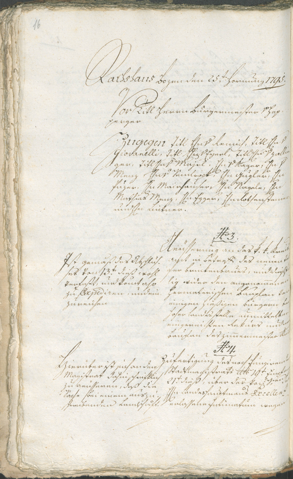 Civic Archives of Bozen-Bolzano - BOhisto Ratsprotokoll 1794/96 