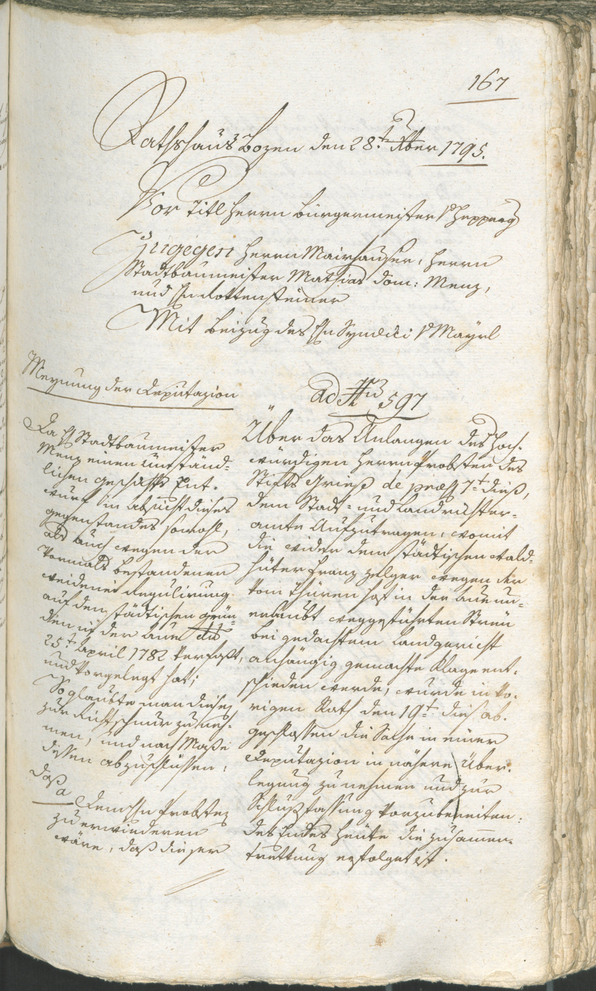 Civic Archives of Bozen-Bolzano - BOhisto Ratsprotokoll 1794/96 