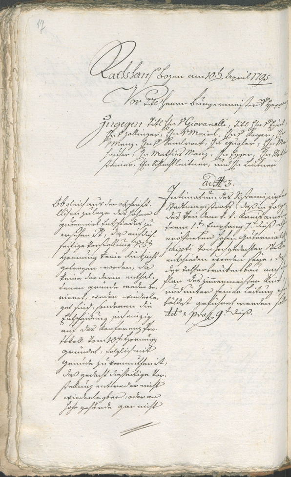 Civic Archives of Bozen-Bolzano - BOhisto Ratsprotokoll 1794/96 