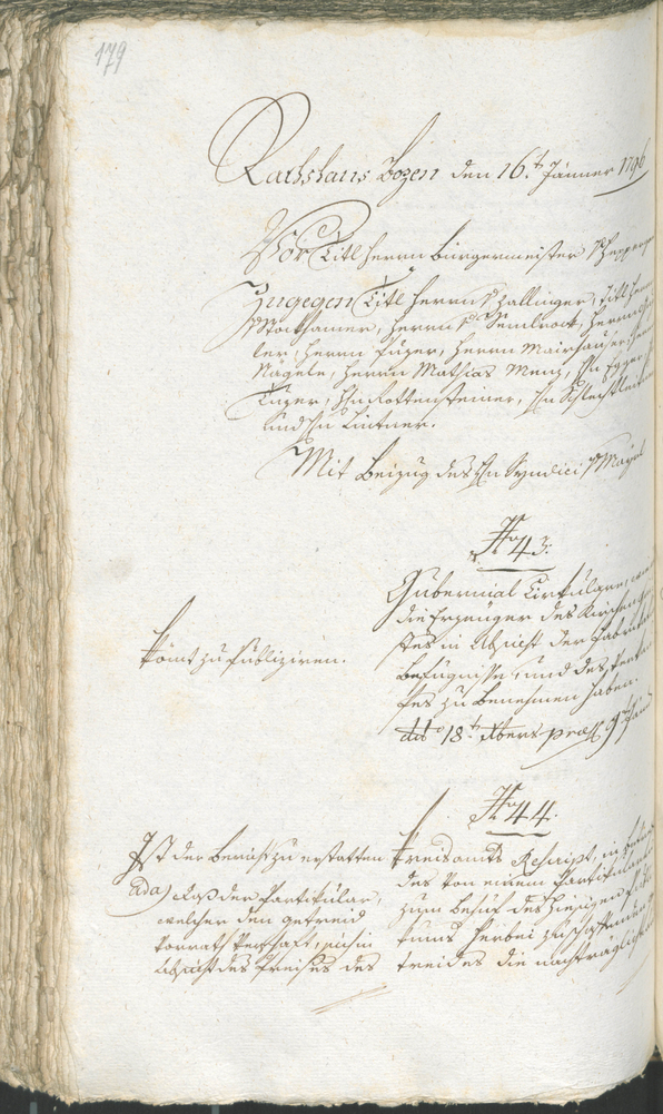 Stadtarchiv Bozen - BOhisto Ratsprotokoll 1794/96 