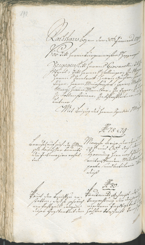 Stadtarchiv Bozen - BOhisto Ratsprotokoll 1794/96 