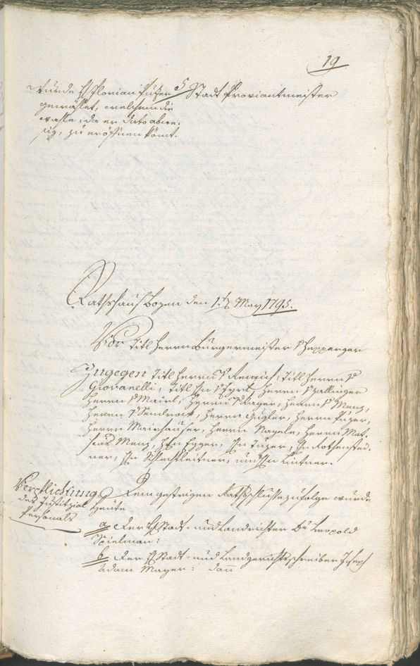 Civic Archives of Bozen-Bolzano - BOhisto Ratsprotokoll 1794/96 