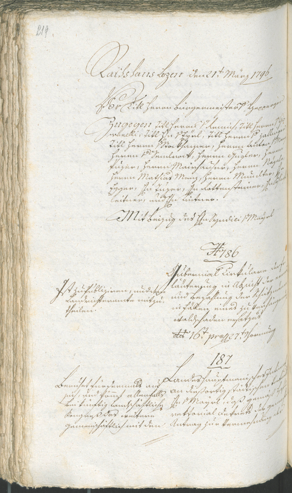 Civic Archives of Bozen-Bolzano - BOhisto Ratsprotokoll 1794/96 