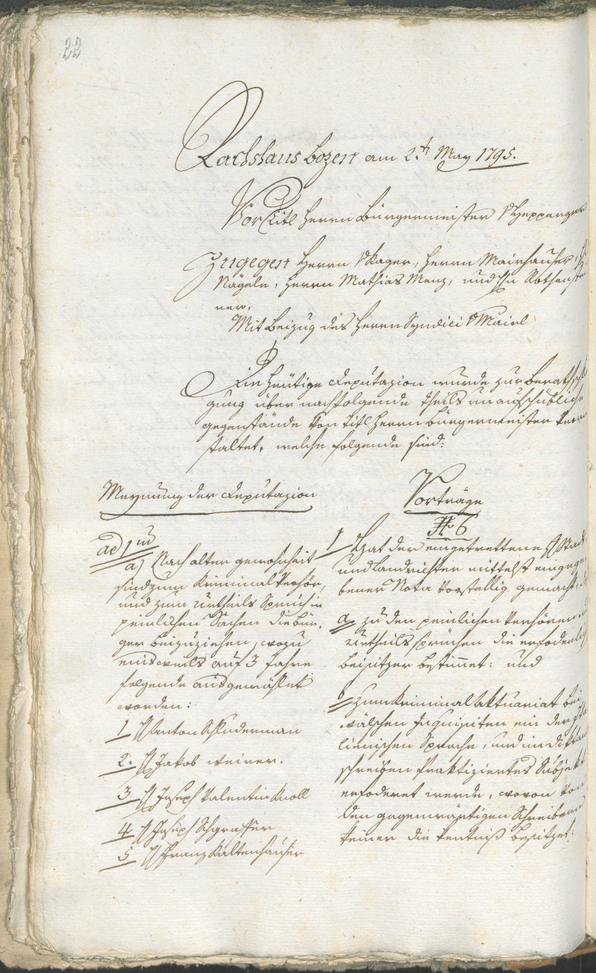 Civic Archives of Bozen-Bolzano - BOhisto Ratsprotokoll 1794/96 