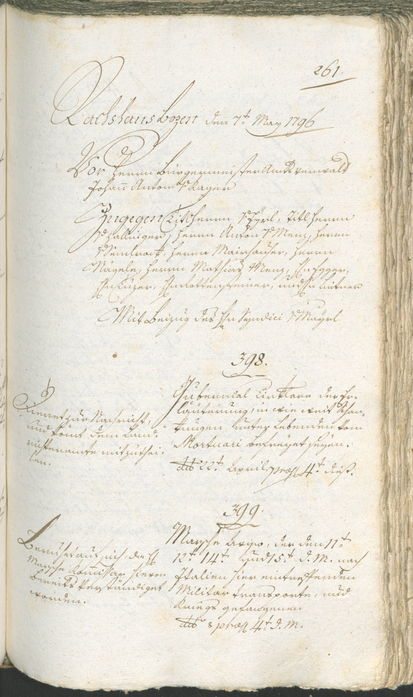 Civic Archives of Bozen-Bolzano - BOhisto Ratsprotokoll 1794/96 