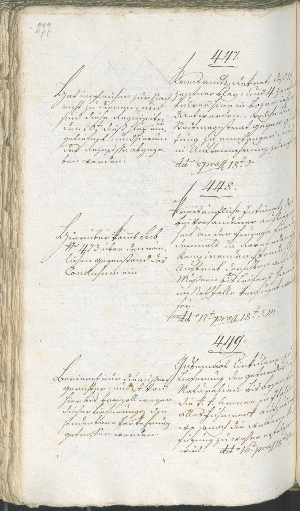 Stadtarchiv Bozen - BOhisto Ratsprotokoll 1794/96 