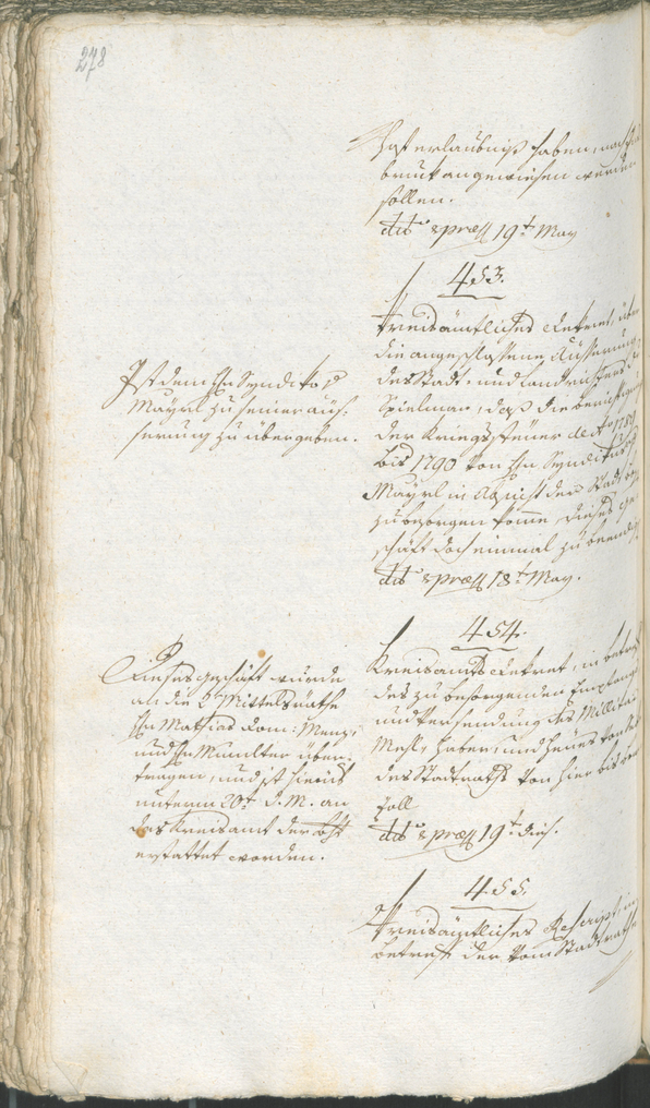 Stadtarchiv Bozen - BOhisto Ratsprotokoll 1794/96 