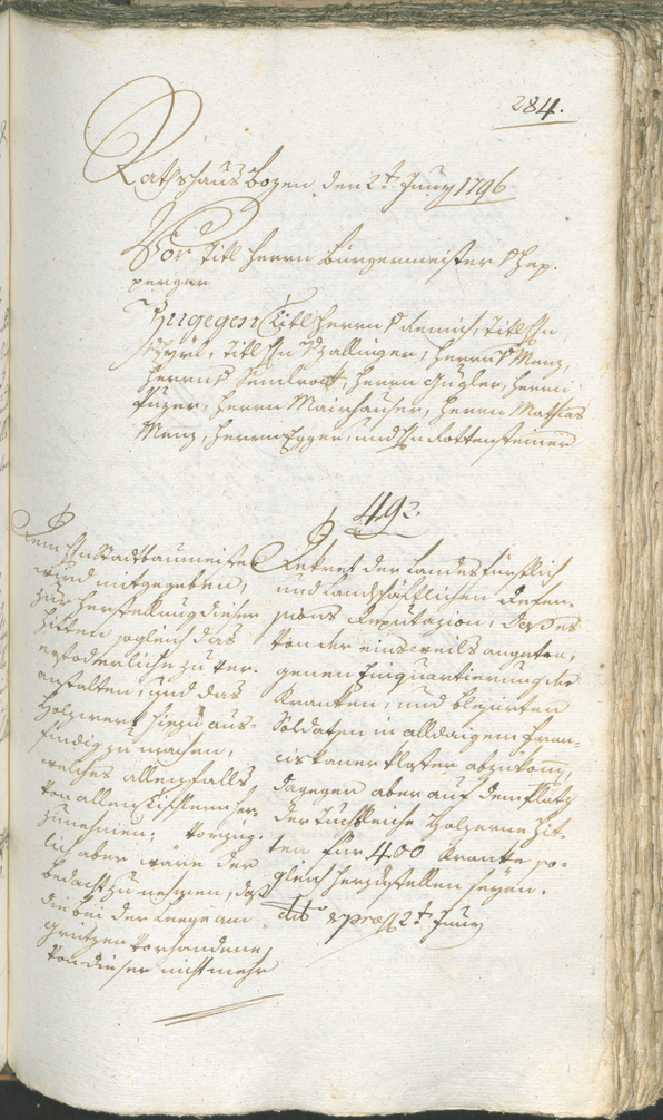 Civic Archives of Bozen-Bolzano - BOhisto Ratsprotokoll 1794/96 