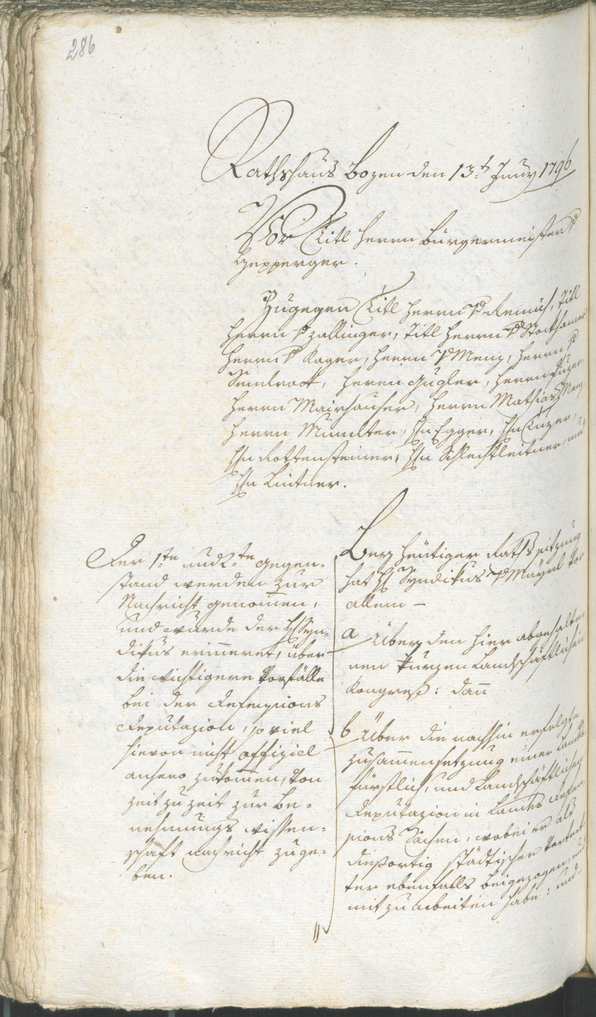 Archivio Storico della Città di Bolzano - BOhisto protocollo consiliare 1794/96 