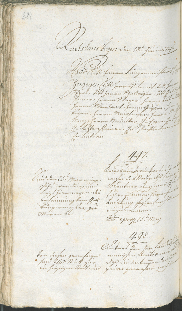 Civic Archives of Bozen-Bolzano - BOhisto Ratsprotokoll 1794/96 