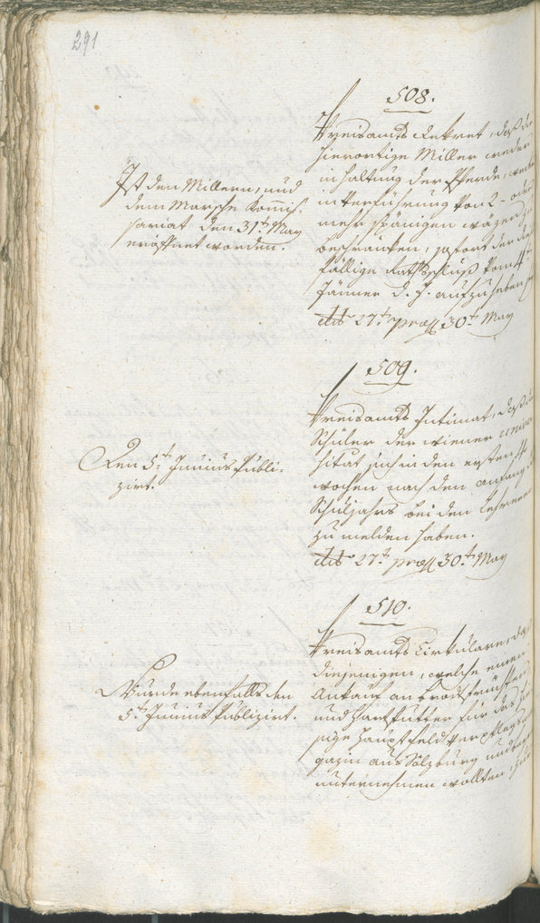 Stadtarchiv Bozen - BOhisto Ratsprotokoll 1794/96 