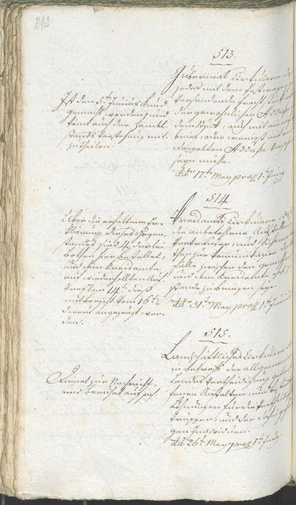 Stadtarchiv Bozen - BOhisto Ratsprotokoll 1794/96 