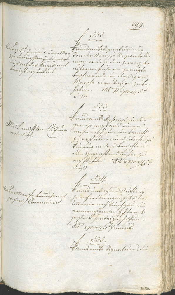 Stadtarchiv Bozen - BOhisto Ratsprotokoll 1794/96 