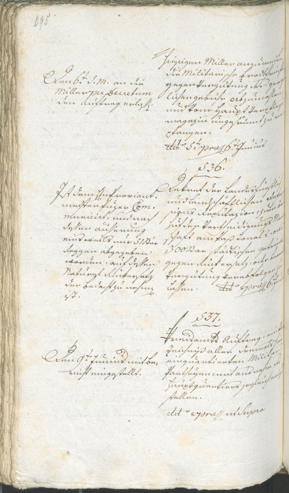 Stadtarchiv Bozen - BOhisto Ratsprotokoll 1794/96 