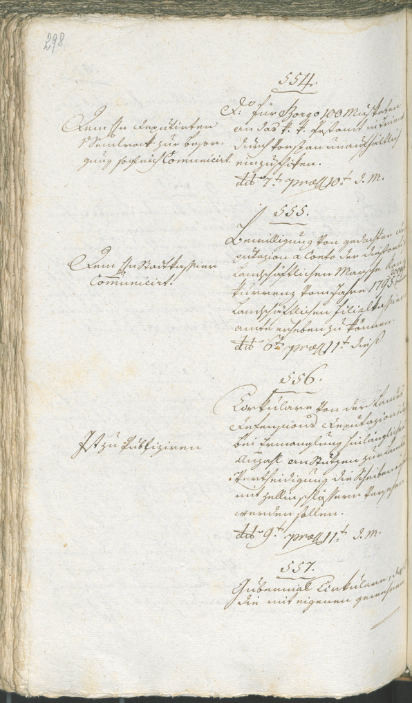 Stadtarchiv Bozen - BOhisto Ratsprotokoll 1794/96 