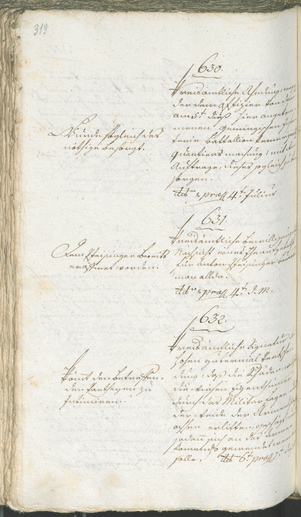 Stadtarchiv Bozen - BOhisto Ratsprotokoll 1794/96 