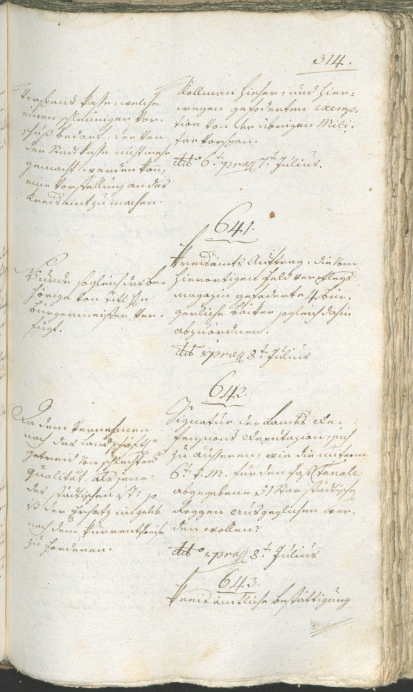 Stadtarchiv Bozen - BOhisto Ratsprotokoll 1794/96 